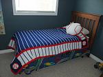 Carter's baseball afghan and...